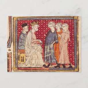 Koning Filip I, Grandes Chroniques de France Briefkaart