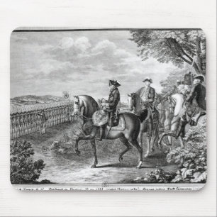 Koning Frederick II van Pruisen herziet de Muismat