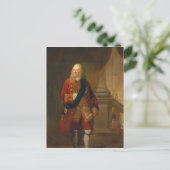 Koning George II, 1759 Briefkaart (Staand voorkant)
