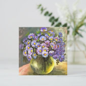 koning George zingt in een metallische vaas Kaart (Staand voorkant)