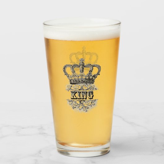 koning glas (Voorkant gevuld)