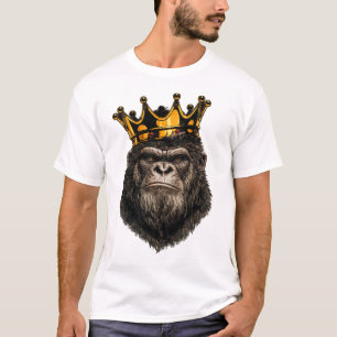 Koning Gorilla Kroon T-Shirt – Krachtige Stedelijk