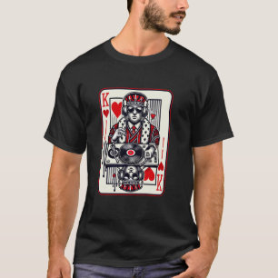 Koning Hartjes Clubbing Disco Techno Outfit DJ Kin T-shirt