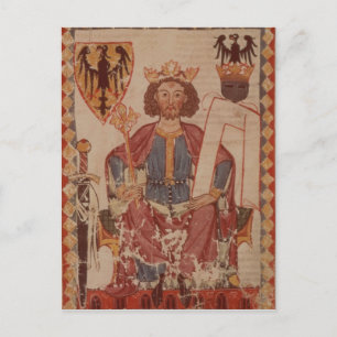 Koning Henry, illustratie van de Manasse Briefkaart