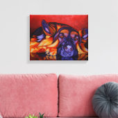 Koning Herder op Canvas Afdruk (Insitu (Woonkamer))