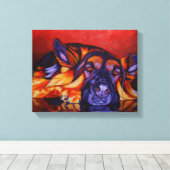 Koning Herder op Canvas Afdruk (Insitu (Houten vloer))