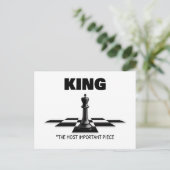 Koning het belangrijkste stuk briefkaart (Staand voorkant)