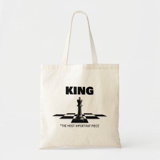 Koning het belangrijkste stuk tote bag (Voorkant)