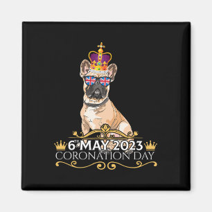 Koning III Kroningsdag Franse Bulldog geschenken Magneet