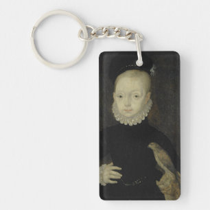 Koning James VI met Sparrow Hawk - 1574 Sleutelhanger
