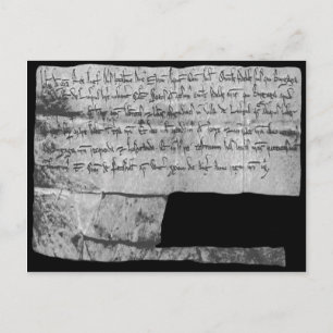 Koning John's Letters Patent for Liverpool, 1207 Briefkaart