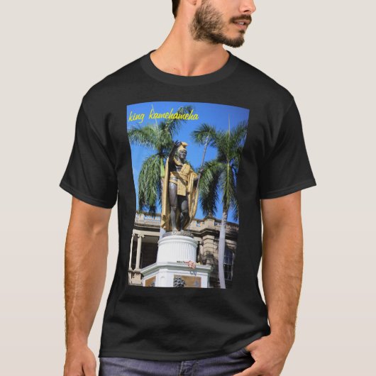 koning kamehameha standbeeld t-shirt (Voorkant)
