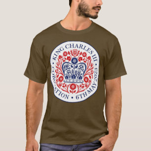 KONING KAREL III KRONING BRITS SOUVENIR T-SHIRT