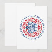 Koning Karel III — officieel ontwerp Kaart (Voorkant / Achterkant)