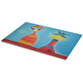 Koning Koningin Glas Snijplank 11" x 8" (Hoek)