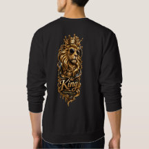 Koning Leeuw Kroon Sweatshirt – Krachtig Heren Roy