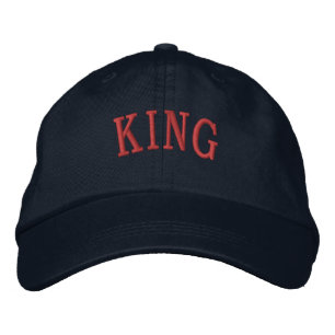 Koning Naam tekst Geborduurde petten Petten