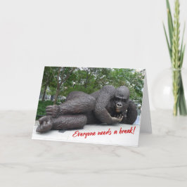 Koning Nyani pauzeert. NYC - H-kaart Kaart