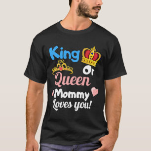 Koning of koningin mama houdt van je seksfeest t-shirt