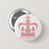 Koning of koningin ronde button 5,7 cm (Voorkant /achterkant)