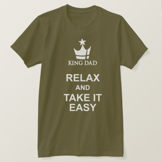 Koning Pap ontspant zich en neemt het makkelijk gr T-shirt (Design voorkant)