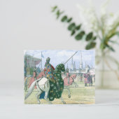 Koning Richard II stopt de duel Briefkaart (Staand voorkant)