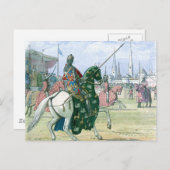 Koning Richard II stopt de duel Briefkaart (Voorkant / Achterkant)