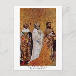koning Richard ii van engeland , meester van Wilto Briefkaart