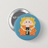 Koning Richard II van Engeland Ronde Button 5,7 Cm (Voorkant /achterkant)