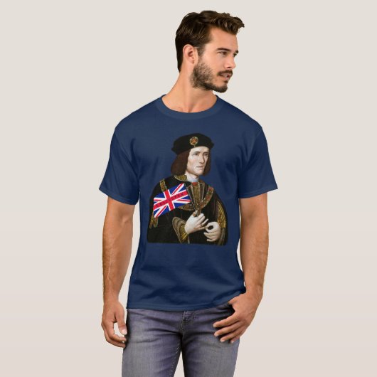 Koning Richard III houdt van Leicester - Union Jac T-shirt (Voorkant volledig)