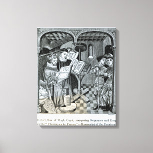 Koning Robert II zoon van Hugh Capet Canvas Afdruk