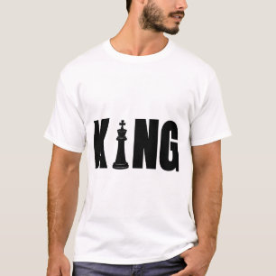 Koning Schaken T-Shirt voor Mannen