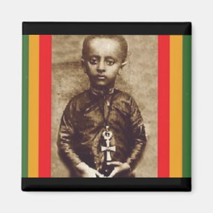 Koning Selassie I in zijn Jeugd (Rasta Hart) Magneet