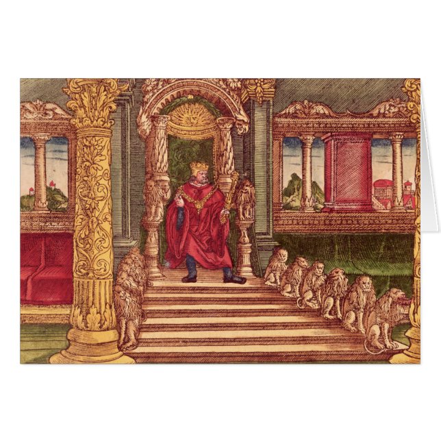 Koning Solomon op zijn troon, 1e editie (Voorkant Horizontaal)