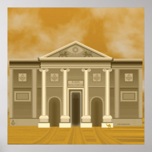 Koning Solomon's tempel Poster