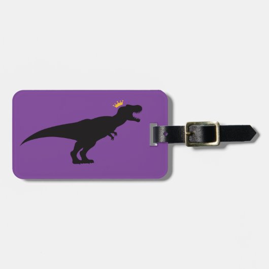 Koning T-Rex Bagagelabel (Voorkant horizontaal)