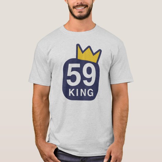 Koning T-Shirt (Ash) (Voorkant)