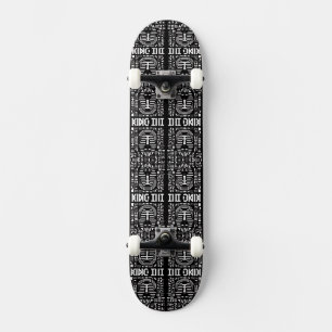 Koning tut farao Egyptische Hiëroglief Alfabet Skateboard
