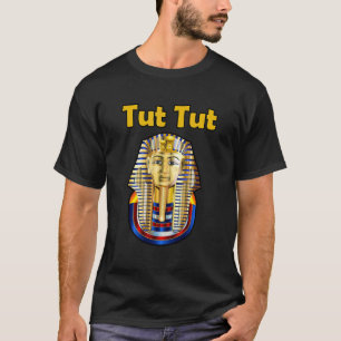 Koning Tut Farao Kleurrijke Gouden Gezichtsmasker  T-shirt