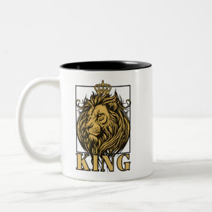 koning tweekleurige koffiemok