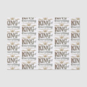 KONING VAN ALLES - Vaderdag Royal Crown Tissuepapier (Voorkant)