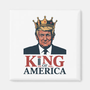 Koning van Amerika President Trump - Grappige Trum Magneet