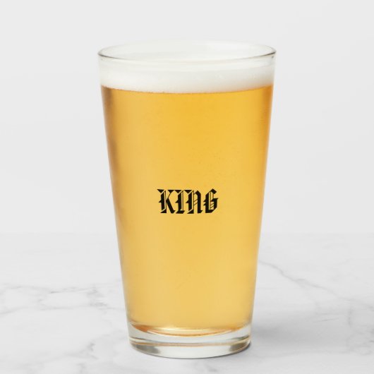 KONING VAN BIERGLAS GLAS (Voorkant gevuld)