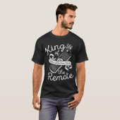 Koning van de Afstandsbediening TV Grappige Aardap T-shirt (Voorkant volledig)