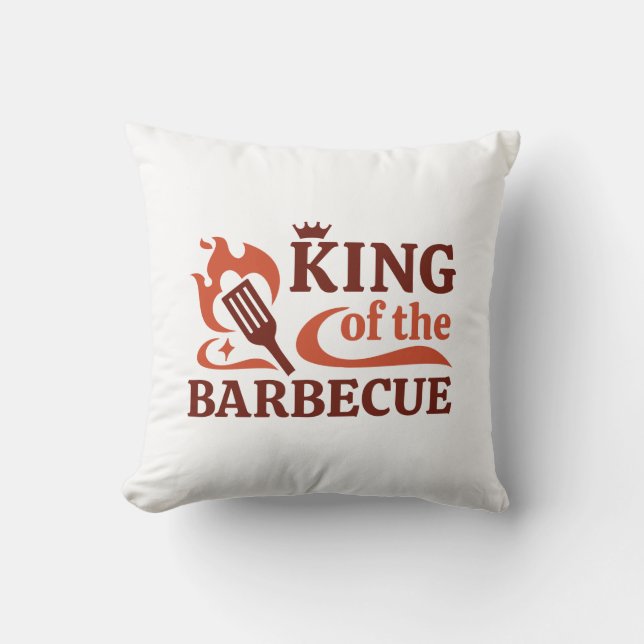 koning van de barbecue kussen (Voorkant)