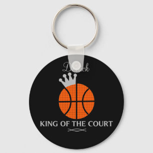 Koning van de Basketball Sleutelhanger van de Cour