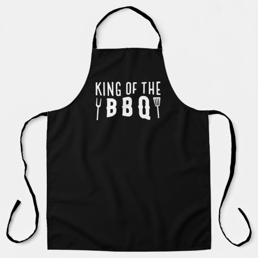 koning van de BBQ Schort (Voorkant)