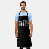 koning van de BBQ Schort (Gedragen)