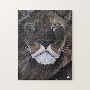 Koning van de Beesten Schilderij van Alfred Fox Legpuzzel
