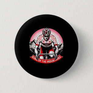 Koning Van De Bergen Klimmen Fietstoer Rijder Ronde Button 5,7 Cm
